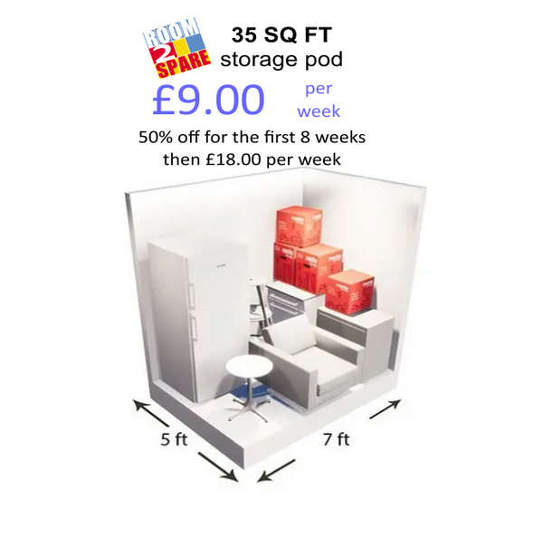 35 SQ FT SELF STORAGE POD Room2Spare Ltd