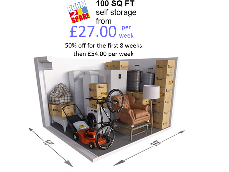 100 SQ FT SELF STORAGE ROOM