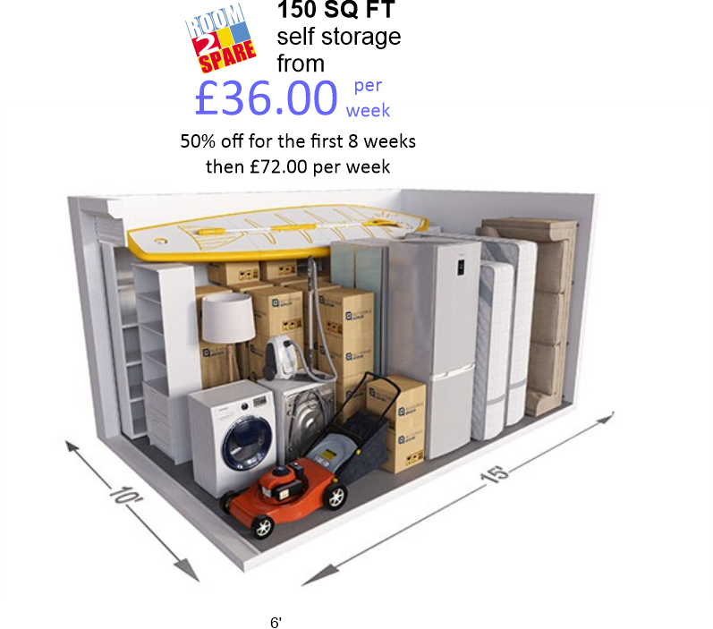 150 SQ FT SELF STORAGE ROOM