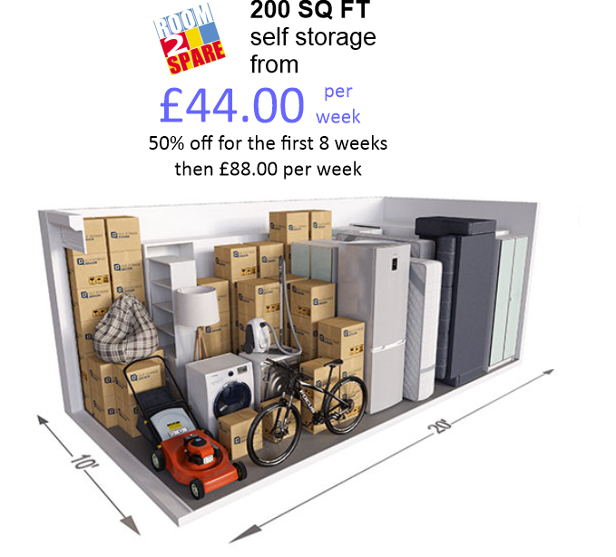 200 SQ FT SELF STORAGE ROOM