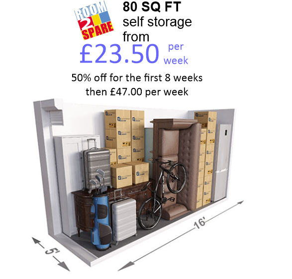 80 SQ FT SELF STORAGE ROOM